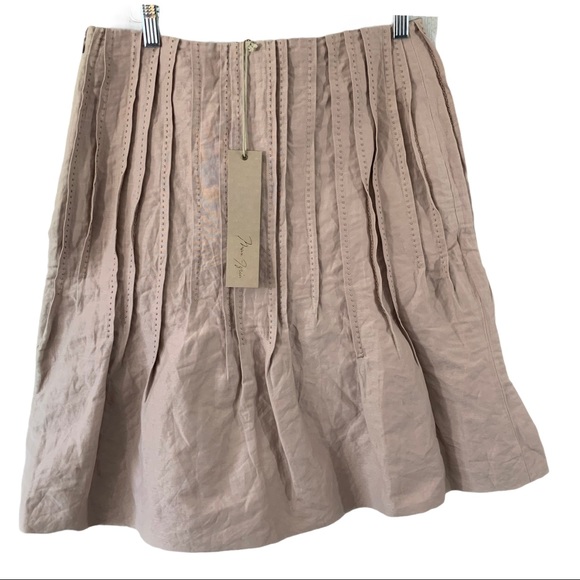 NWT BCBGMaxAzria Rose Fit & Flare Pleated Skirt 8 - Picture 6 of 6